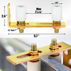 4 Pack Slide Gate Guide Roller Adjustable Dual Nylon Rollers With L Rear Post   