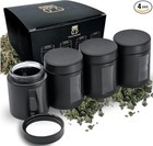 Stash Jar Smell Proof Container  4 Oz  Viewing Jars For Herbs Coffee  set Of 4 