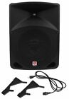 Pair Rockville Power Gig Rpg10 10  Powered Active 1200 Watt 2-way Dj Pa Speakers