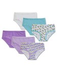 Fruit Of The Loom 6-pack  Girl s Tagless Underwear Assorted Briefs Sizes 4 To 16