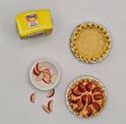 Making Apple Pie Dollhouse Miniature Set 1 12 Scale Fast Us Shipping