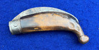 Revolutionary War Colonial American Folding Pocket Knife W Pruning Blade Antique