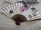 2 Large Never Used Chinese Folding Hand Fans