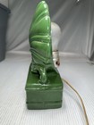 Vintage Green Art Deco Shell Tv Lamp Mid Century Modern Works 