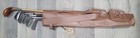 Set Of 6 Antique Vintage Hickory Wood Shaft Golf Play Clubs   Repro Leather Bag