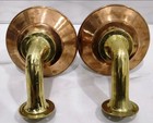Nautical Marine Brass Wall Sconce Outdoor Ship Light With Copper Shade Set Of 2