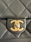 Chanel Black Quilted Flap Shoulder Bag Gold Chain Strap Cc Turn Lock Box