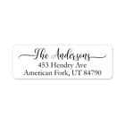 60 Return Address Labels Personalized Printed 3 4  X 2 1 4  Swash Script