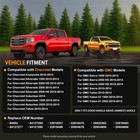 80994 Front Left Driver Side Armrest Repair Kit Fit For Chevy Silverado Suburban