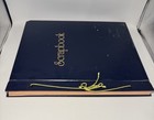 Vintage Scrapbook Photo Album Blue Hardcover Cord Binding Memory Book Blank