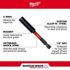 Milwaukee Tool 48-32-4511 Shockwave Impact Magnetic Bit Holder  6 In L  Drive