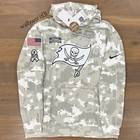 Authentic Nike Tampa Bay Buccaneers 2024 Salute To Service Club Pullover Hoodie