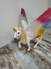 Schleich Winged Rainbow Unicorn Figurine Gold Mane Tail Collector Piece 5 5   