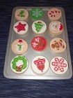 Melissa   Doug Slice And Bake Christmas Cookies Wooden Play Set Tray 8 5  X11 