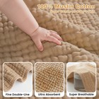Hooded Baby Bath Towels For Newborn  2 Pack - 6-layer 100  Muslin Cotton  Sof   