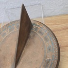 Antique Bronze Roman Numerals Garden Sundial 8    Collectible