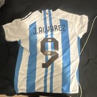 J  Alvarez Argentina Soccer Jersey Autographed Beckett Authenticated Original