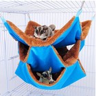 Velvet Pet Hammock Hamster Rat Bird Parrot Ferret Hanging Bed Cushion Nest House