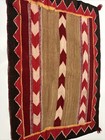 Antique Saddle Blanket Navajo Rug Vintage Tribal Art Geometric Weaving 1940   s