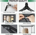 Portable 12-compartment Closet Wardrobe For Bedroom - Black  59 x69
