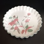 Mikasa Silk Flowers Fluted 9  Quiche tart Dish Pan Baker