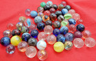 Vintage Lot Of Glass Marbles Estate Sale 60 Marble Barn Find Junk Drawer