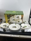 John Deere Dinnerware Gibson 16 Pieces Service For Four  With Box