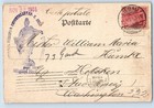 Poland Postcard Aerial View Greetings From Liebau Silesia 1901 Antique Posted