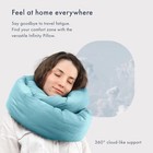 Travel Neck Pillow - Versatile Soft 360 Support Scarf  airy Blue 