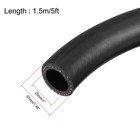 1 7 16  Od 1  Id 5ft Fuel Line Hose For Fuel System Lubricant Hose Rubber Black