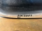 Jim Lewis Signed Hand Painted Hand-carved Wood Whale Figurine  Black   White