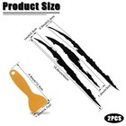 Ntnev Claw Marks Car Sticker Reflective Monster Scratch Decal Waterproof