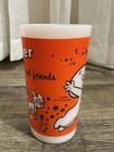 Casper The Friendly Ghost Milk Glass Drinking Cup Orange Westfield Vintage