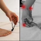 Long Handle Toe Nail Clippers For Seniors Angled Head Wide Jaw Ultra-sharp