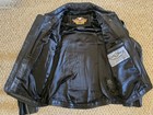 Harley Davidson 100th Anniversary Lambskin Jacket Woman s Large  Gently Used