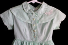 Pretty Vintage Green Girls Dress Size 4 Kate Greenaway