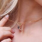 14k Solid Gold Charm Enhancer Connector Charm Clip Charm Holder Gold Link Lock