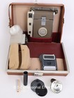 Vtg Polaroid Land Camera Model 800 W  Leather Case Wink Light Shutter - Untested