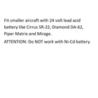 24v Ground Power Unit battery Charger tender For Small Aircraft With 3-pin Plug