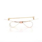 Yellow Gold   Rose Gold Vintage Bow Brooch - 14k Ribbon Pin