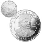 1 Troy Oz Trump 47th President  999 Fine Silver Round