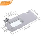 Left Side Gray Sun Visor With Mirror For Corolla Sedan 2009-2013