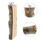 4pcs Natural Wood Bird Perch Parrot Stand Branches Fork Toyspet Bird Cage Wood