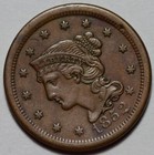 1852 Braided Hair Liberty Head Large Cent - Us 1c Copper Coin