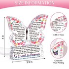 Sympathy Butterfly Acrylic Plaque For Loss Of Loved One - Memorial Comfort Gift