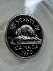 1970 Canada 5 Cents Proof Like Graded Ms 67 By Anacs