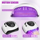 268w Led Uv Nail Lamp Gel Polish Dryer With Lcd Timer Touch Display