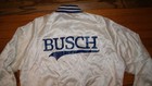 Vintage Anheuser Busch Beer Satin Bomber Varsity Jacket Mens Xl Usa Script Patch