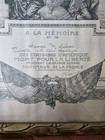 Wwi French Memorial Certificate To Us Soldier 1914   19  12th Aero Squadron Privat