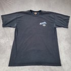 Vintage Harley-davidson Pacific Hawaii Shirt Mens Xl Black Fader Motorcycle Tee